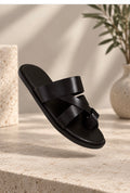 Zign Leather - Barbouche en cuir noire