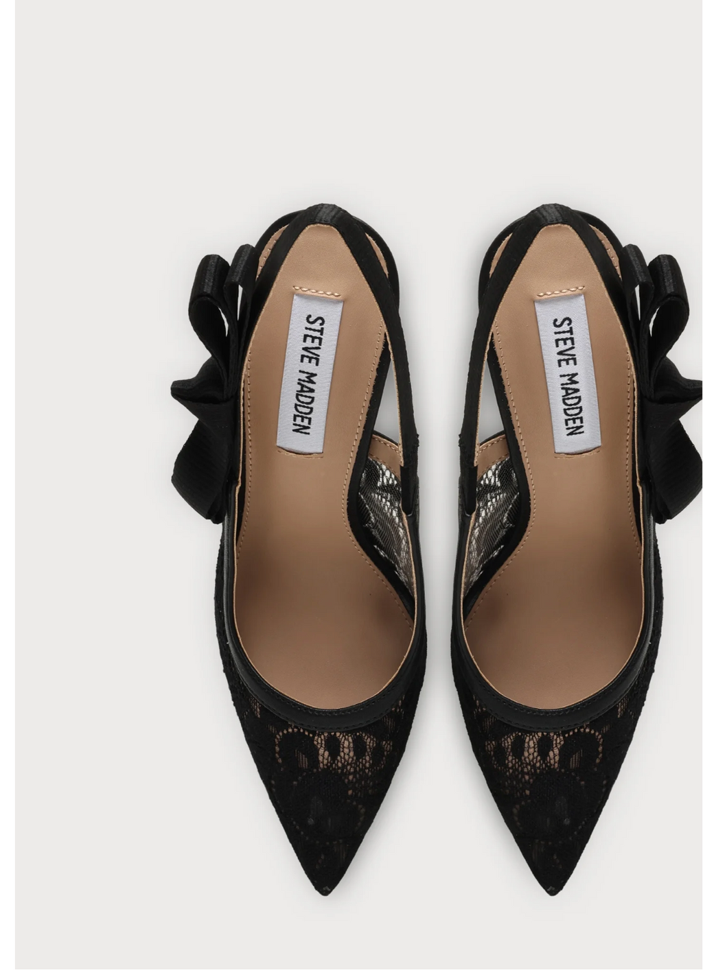 Steve Madden BRYLIE Escarpins en Dentelle - Noir/Brown/Blanc