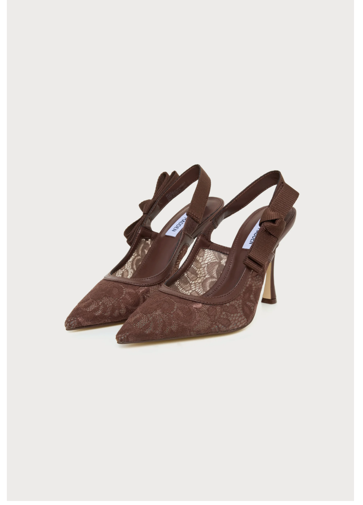 Steve Madden BRYLIE Escarpins en Dentelle - Noir/Brown/Blanc