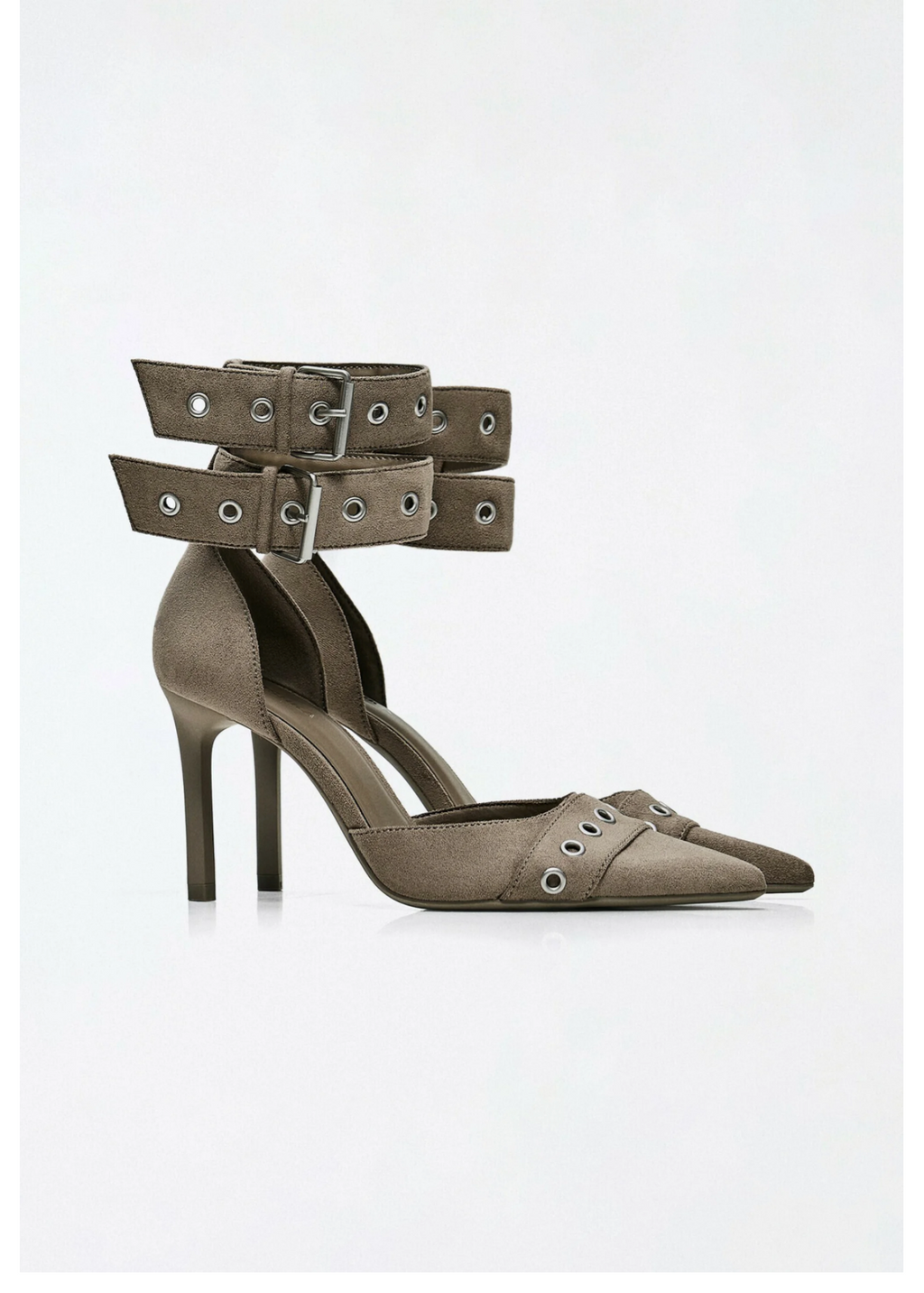 Bershka Escarpins à Talons avec Brides & Boucles -
Sable