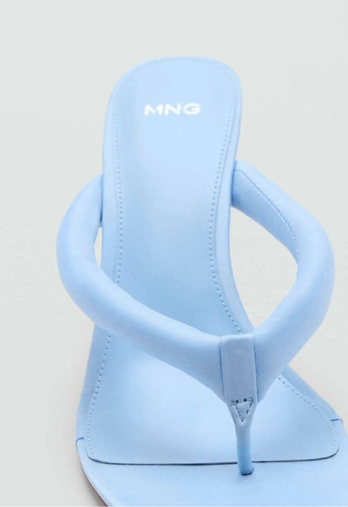 Mango Sandales Plates Femme - Bleu