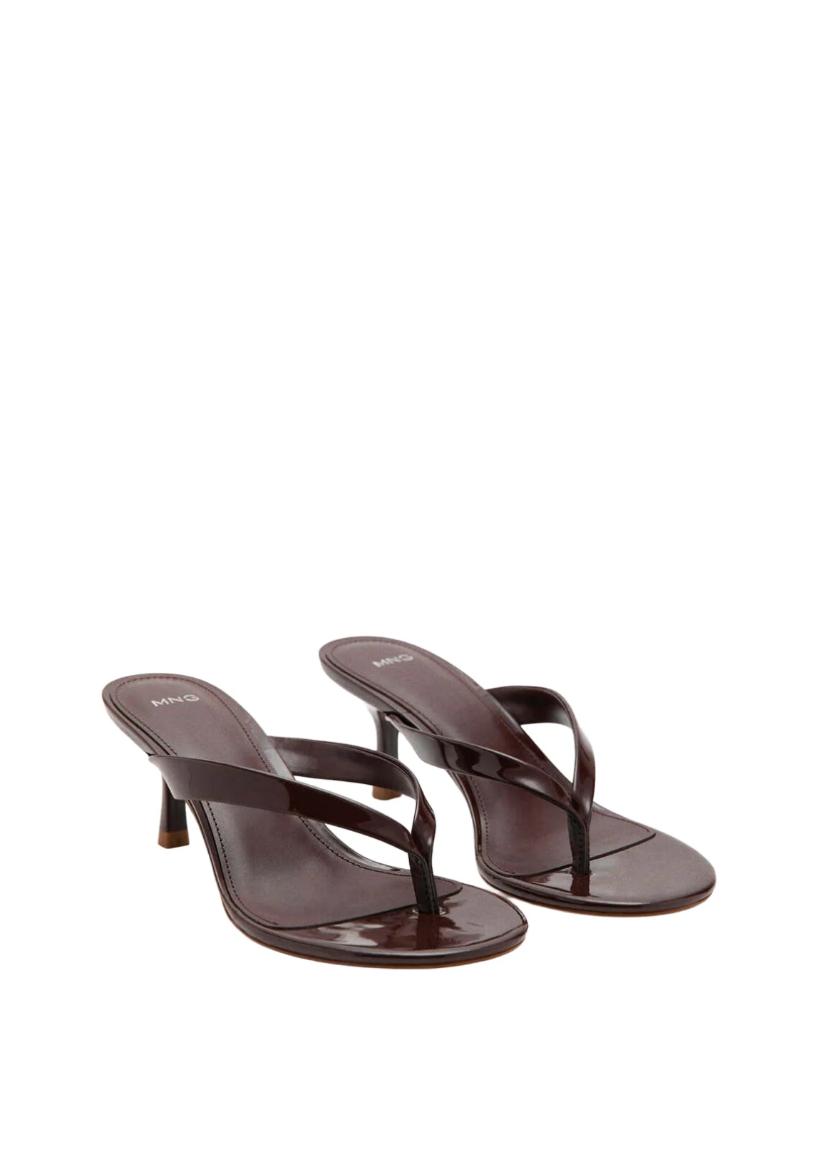 Mango Mules à Talons - Brown/ Chocolat