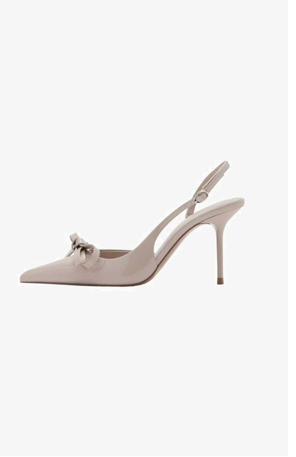 Mango Escarpins Slingback à Talons - Beige