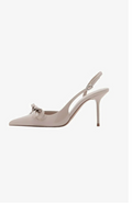 Mango Escarpins Slingback à Talons - Beige