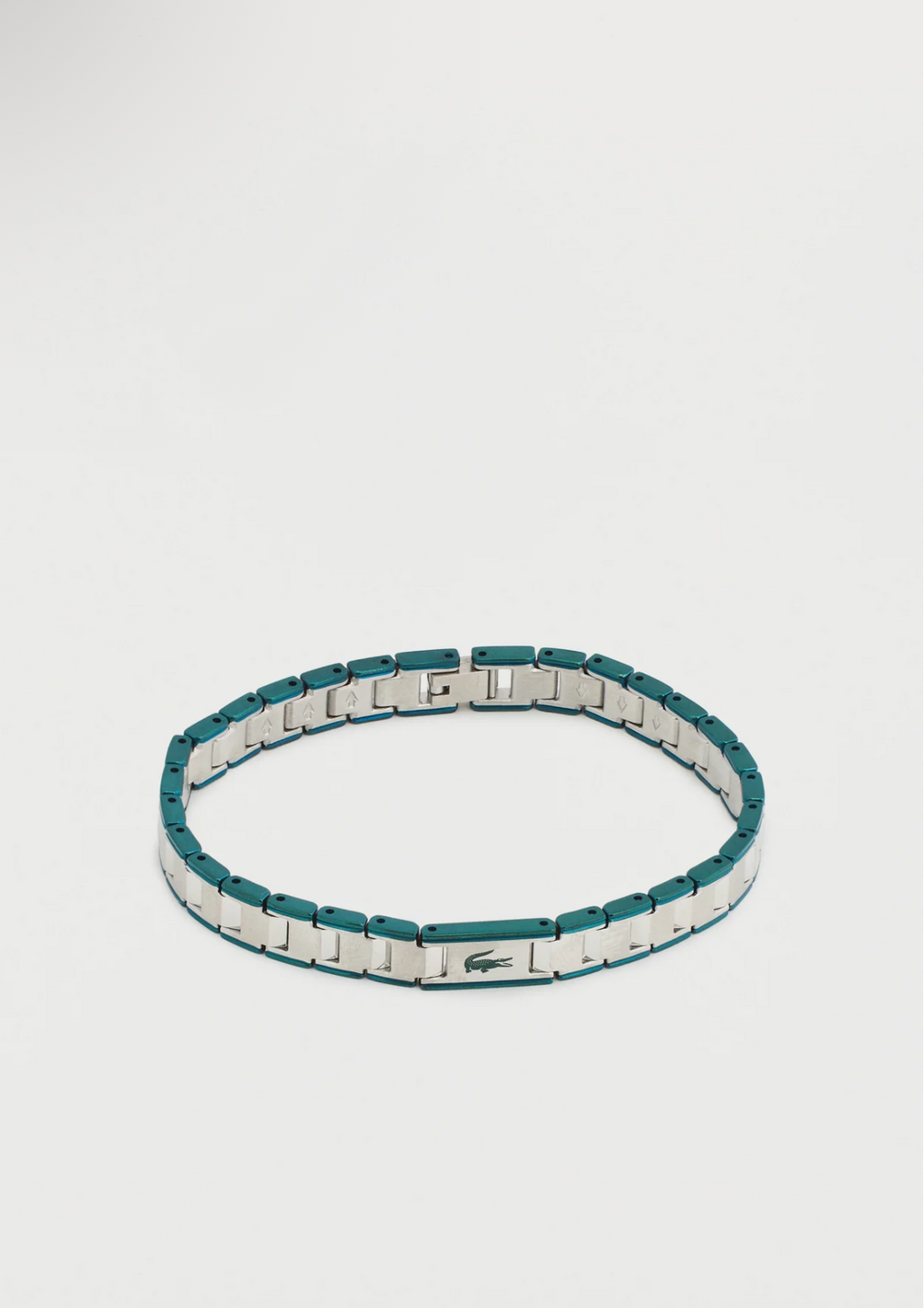 Lacoste Metropole Edge Bracelet Argenté & Vert Unisexe