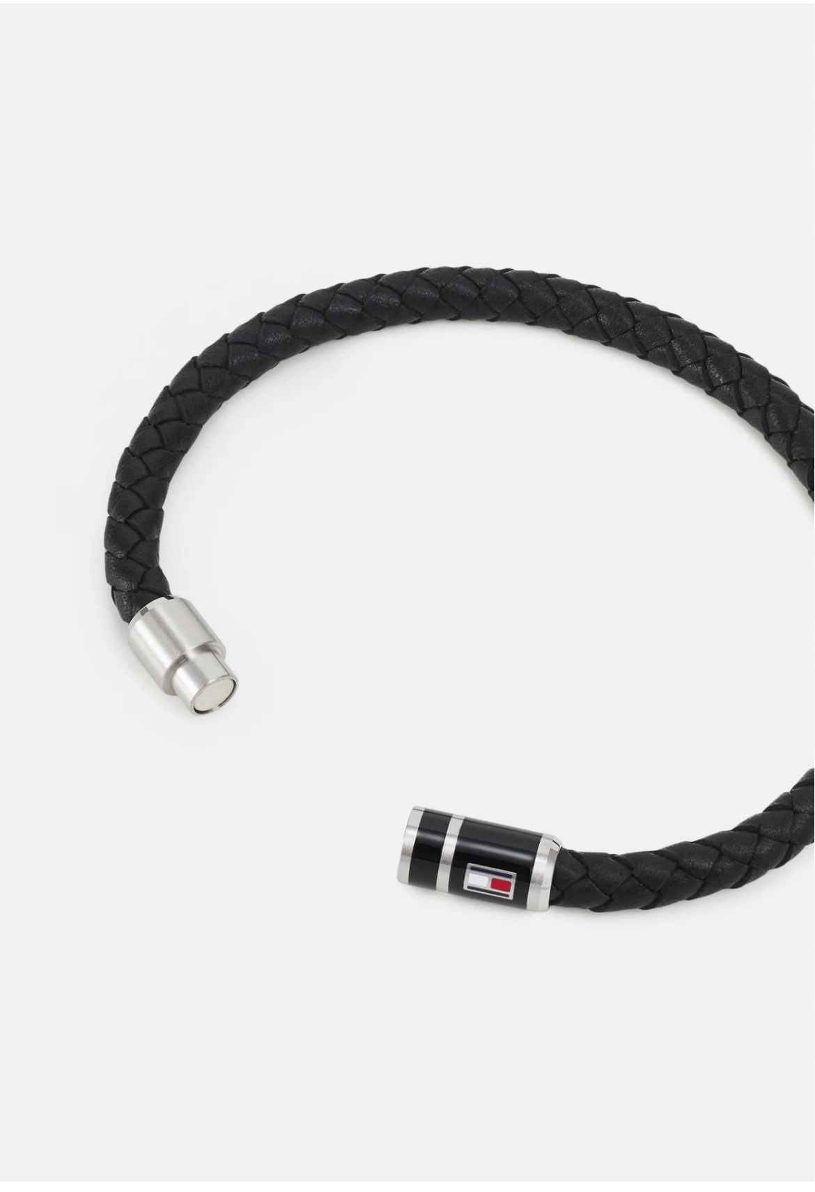 Tommy Hilfiger Braided Bracelet Cuir Noir