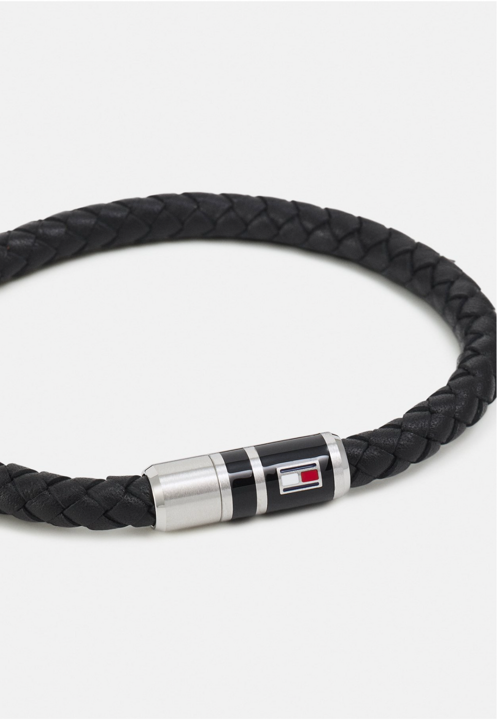Tommy Hilfiger Braided Bracelet Cuir Noir