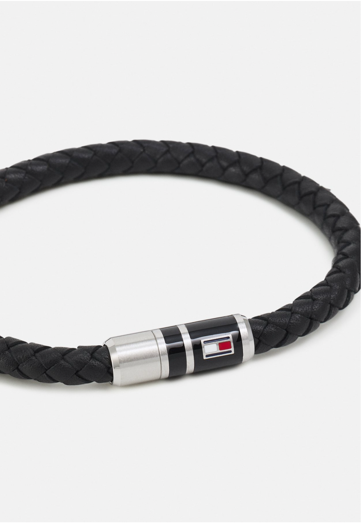 Tommy Hilfiger Braided Bracelet Cuir Noir