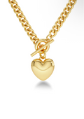 EDBLAD Barley Heart Maxi Collier Cœur Doré & Argenté