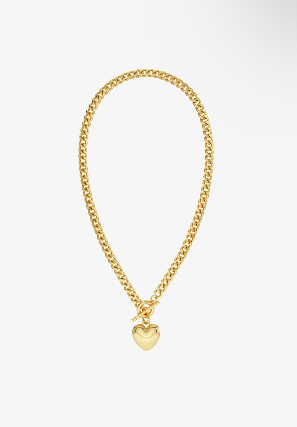 EDBLAD Barley Heart Maxi Collier Cœur Doré & Argenté