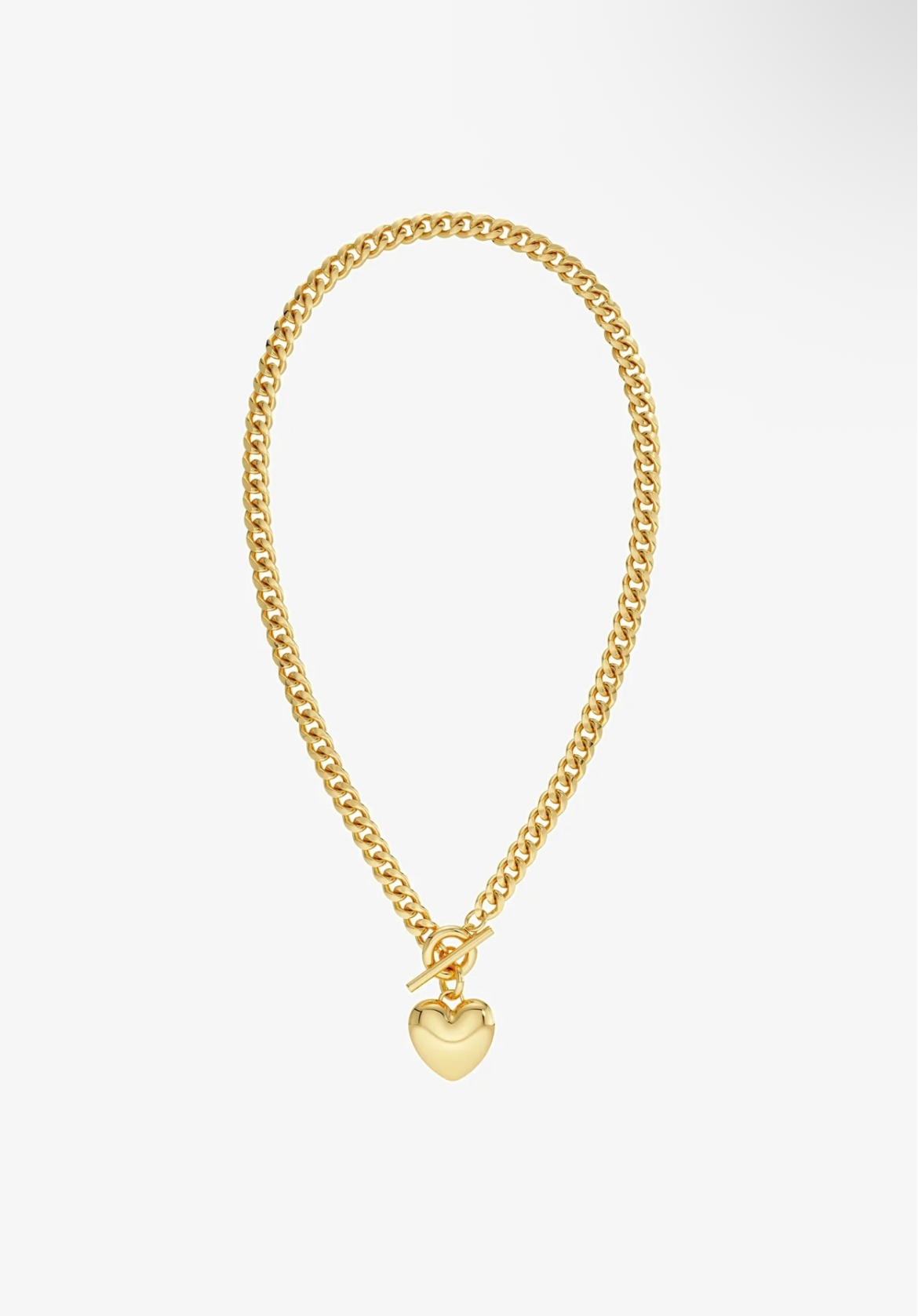 EDBLAD Barley Heart Maxi Collier Cœur Doré & Argenté