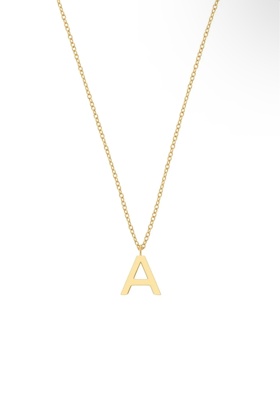 EDBLAD Letter A-Z Collier Initiale Doré