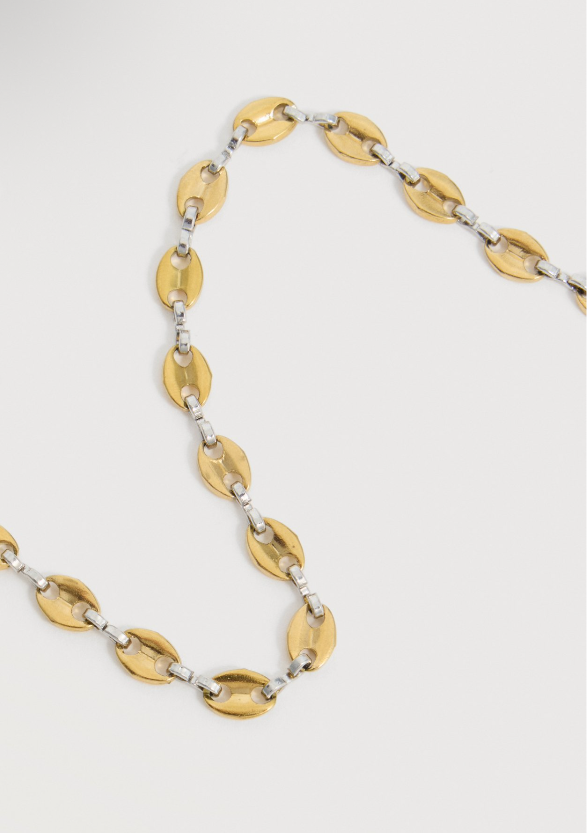HUGO Unisex Collier Chaîne Doré & Argenté