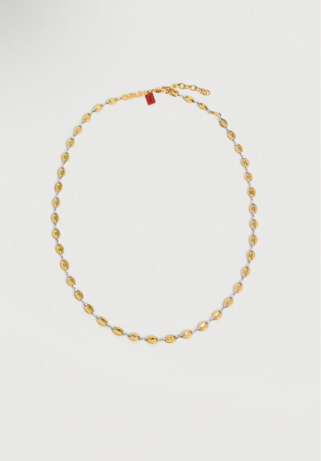 HUGO Unisex Collier Chaîne Doré & Argenté
